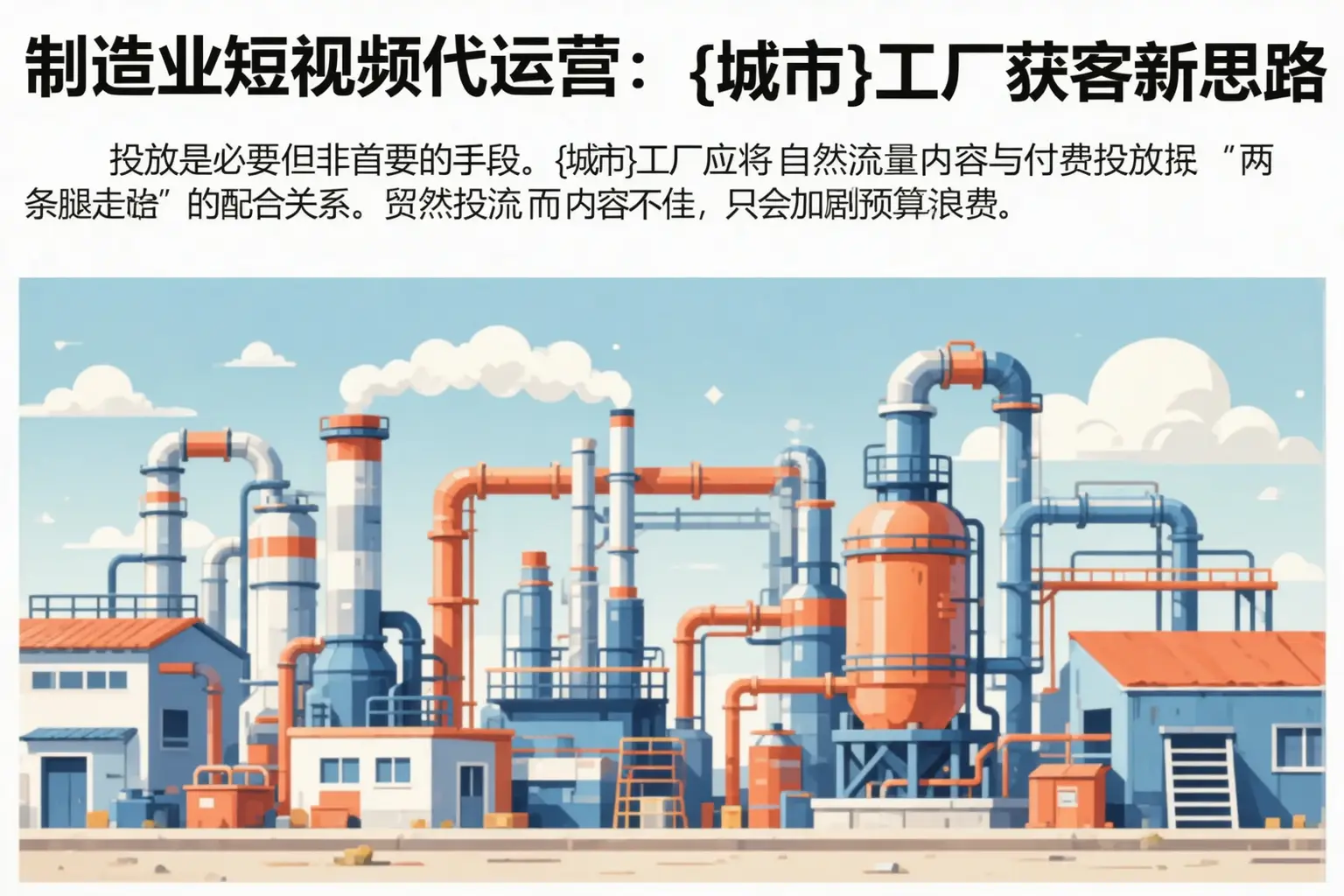 制造业短视频代运营：汪清工厂获客新思路