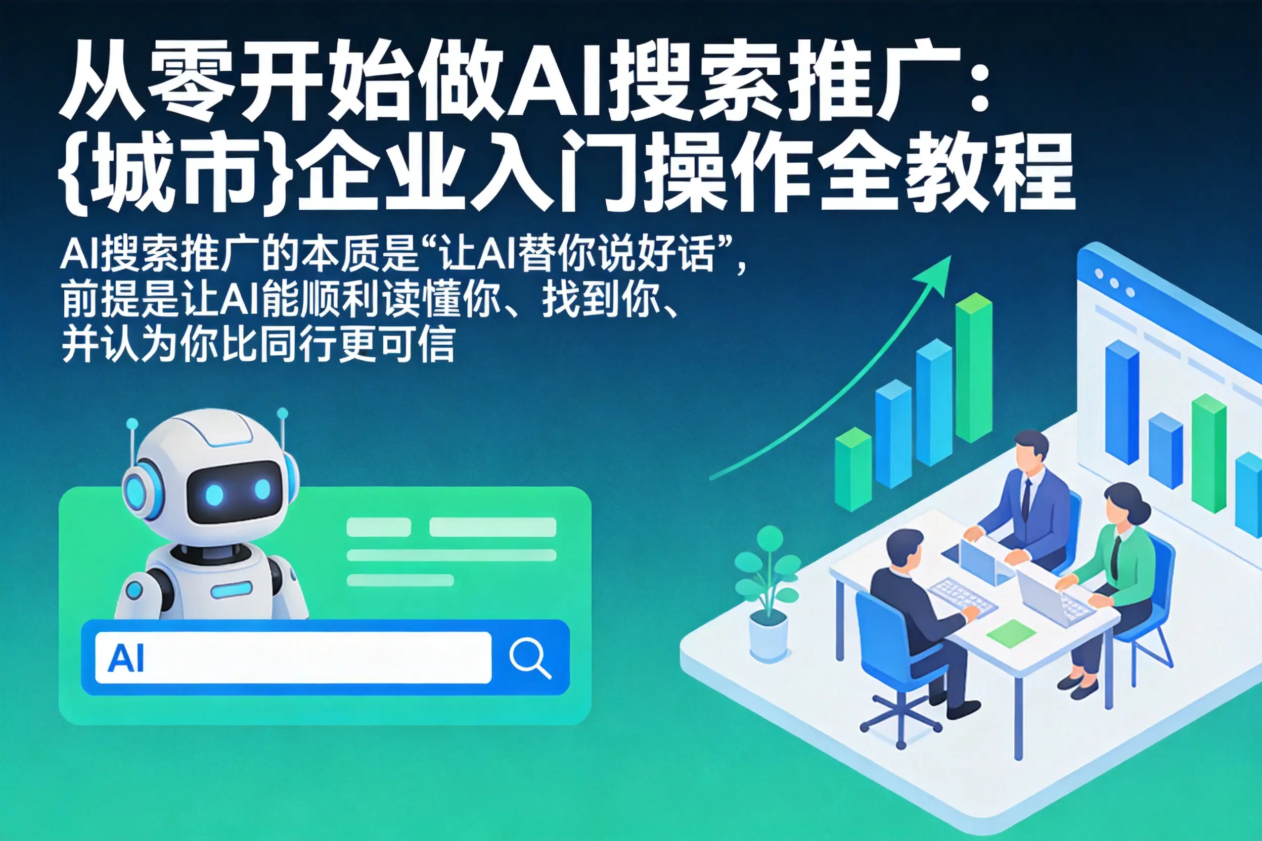 从零开始做AI搜索推广:汪清企业入门操作全教程